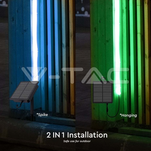 LED Соларен Сет Лента RGB IP67 - изглед 7