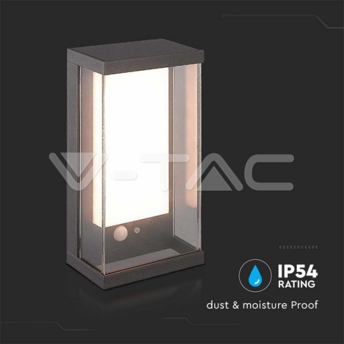 1W Градински Аплик Сив 3000К IP65 - изглед 7