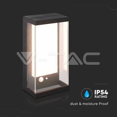 1W Градински Аплик Черен 3000К IP65 - изглед 7