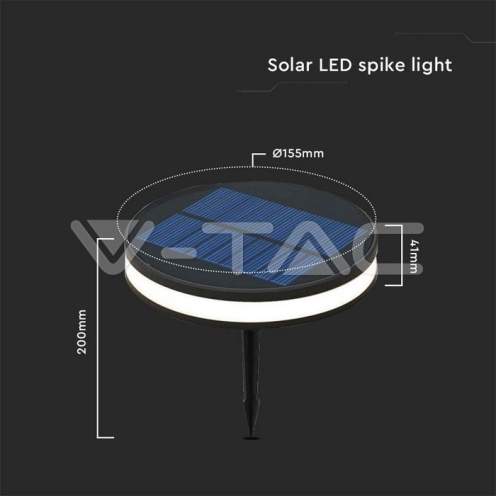 1.8W LED Соларен Спот Колче IP54 3000K - изглед 5