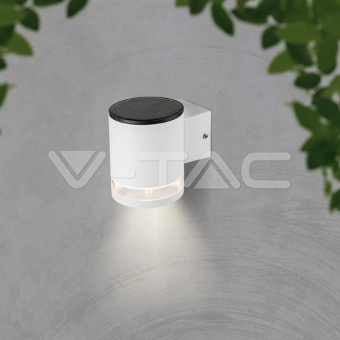 1W LED Соларна Стенна Лампа SMD Бяло Тяло IP44 3000K - изглед 7 - rZ commerce 1W LED Соларна Стенна Лампа SMD Бяло Тяло IP44 3000K - изглед 7