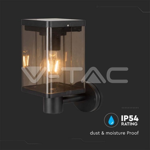 2.5W LED Соларна Стенна Лампа Е27 Сензор IP44 - изглед 6