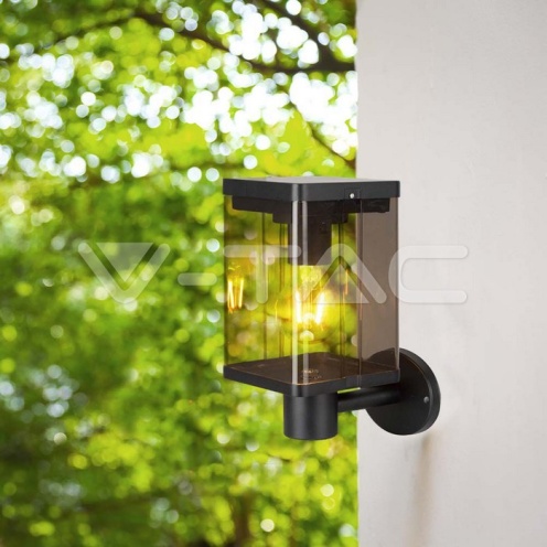 2.5W LED Соларна Стенна Лампа Е27 Сензор IP44 - изглед 9