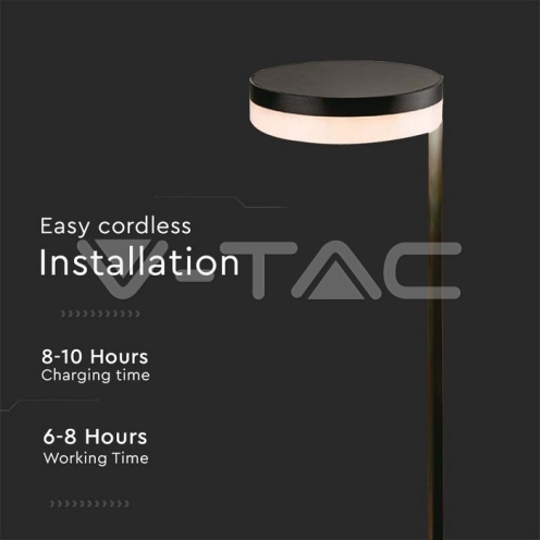 2.5W LED Соларна Наземна Лампа IP44 3000K - изглед 3