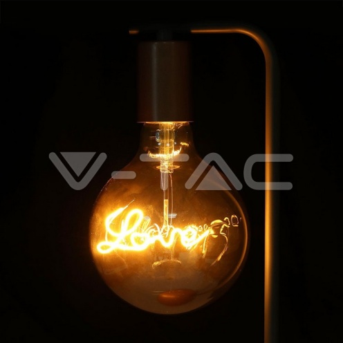 LED Крушка - 5W E27 Filament G125 Amber 2200K - изглед 5 - rZ commerce LED Крушка - 5W E27 Filament G125 Amber 2200K - изглед 5