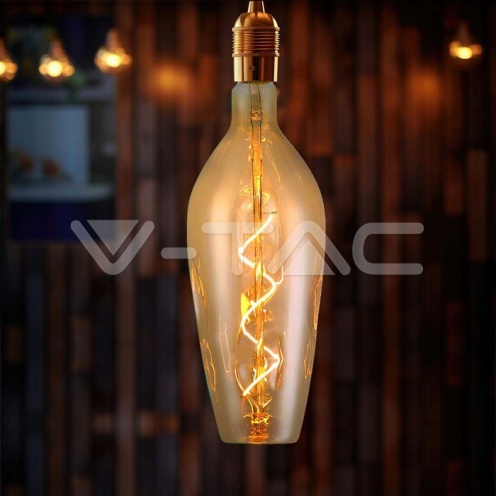 LED Крушка - 4W Filament Спирала B125 2700K Амбър - изглед 4 - rZ commerce LED Крушка - 4W Filament Спирала B125 2700K Амбър - изглед 4
