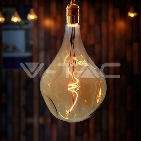 LED Крушка - 4W Filament Спирала A165S 2700K Амбър - изглед 4 - rZ commerce LED Крушка - 4W Filament Спирала A165S 2700K Амбър - изглед 4