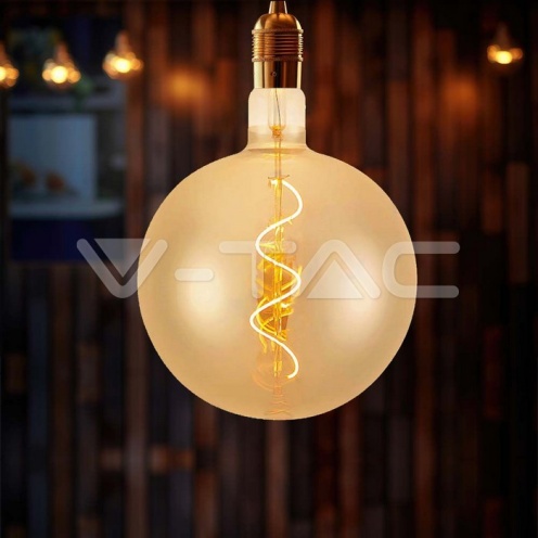 LED Крушка - 4W Filament Спирала G200 2700K Амбър - изглед 4 - rZ commerce LED Крушка - 4W Filament Спирала G200 2700K Амбър - изглед 4