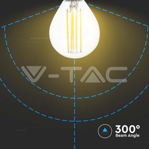 LED Крушка - 4W Filament E14 P45 3000K 400Lm - изглед 3