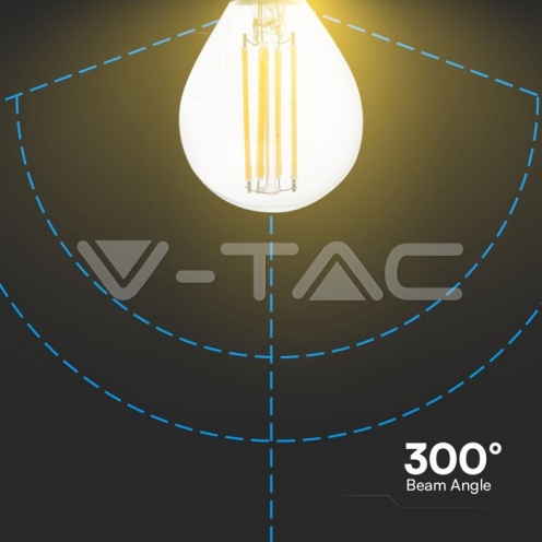 LED Крушка 6W Filament E14 P45 4000К - изглед 3 - rZ commerce LED Крушка 6W Filament E14 P45 4000К - изглед 3
