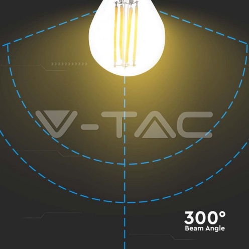LED Крушка - 6W Filament E27 G45 3000К - изглед 3 - rZ commerce LED Крушка - 6W Filament E27 G45 3000К - изглед 3