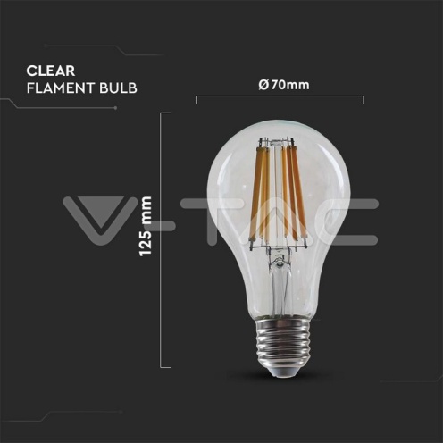 18W A67 Filament крушка 3000К Е27 135LM/W/ - изглед 4