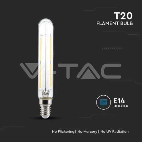 LED Крушка - 4W Filament E14 T20 3000K - изглед 2 - rZ commerce LED Крушка - 4W Filament E14 T20 3000K - изглед 2