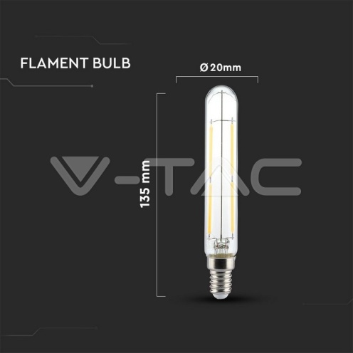 LED Крушка - 4W Filament E14 T20 3000K - изглед 4 - rZ commerce LED Крушка - 4W Filament E14 T20 3000K - изглед 4