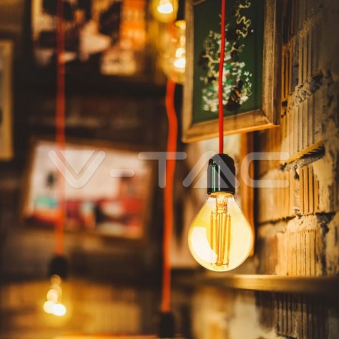 LED Крушка - 4W Filament E14 P45 Амбър 2200К 350Lm - изглед 5