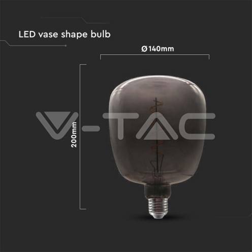 LED Крушка 4W Filament Ваза Черна - изглед 4 - rZ commerce LED Крушка 4W Filament Ваза Черна - изглед 4