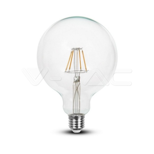 LED Крушка - 6W Filament E27 G125 6400K - изглед 1 - rZ commerce LED Крушка - 6W Filament E27 G125 6400K - изглед 1