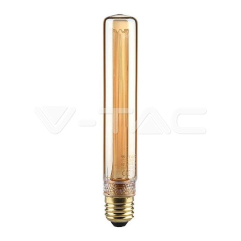 LED Крушка - 2W Filament E27 T30 Амбър 3000K - изглед 1
