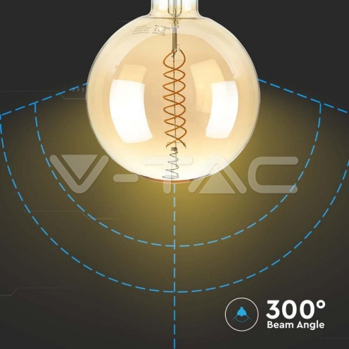LED Крушка - 8W Filament G200 Димираща 1800К - изглед 3