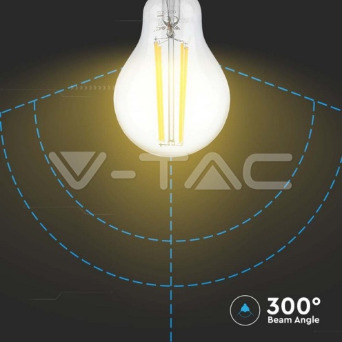 LED Крушка - 12W Filament E27 A60 3000К - изглед 3