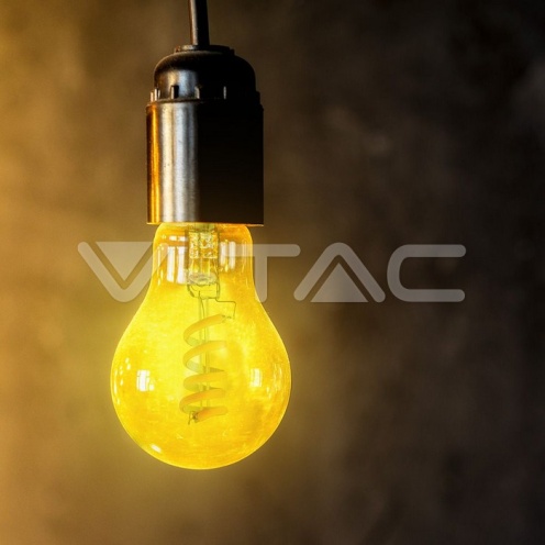 LED Крушка - 4W E27 Filament A60 1800К - изглед 5