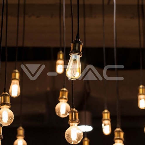 LED Крушка - 4.8W Filamet E27 ST64 Амбър 1800К - изглед 5