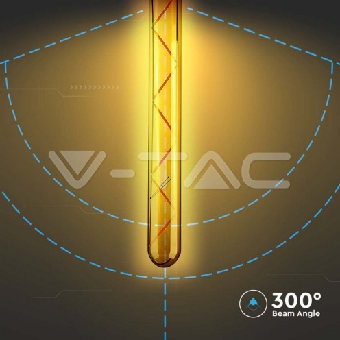 LED Крушка - 7W T30 E27 Filament Amber Покритие 2200K 700Lm - изглед 3 - rZ commerce LED Крушка - 7W T30 E27 Filament Amber Покритие 2200K 700Lm - изглед 3