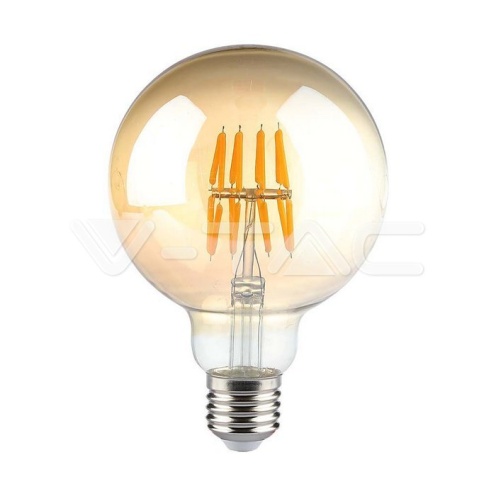LED Крушка - 8W Filament E27 G95 AMBER 2200K - изглед 1 - rZ commerce LED Крушка - 8W Filament E27 G95 AMBER 2200K - изглед 1