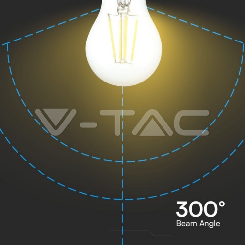 LED Крушка 4W Filament E27 A60 Прозрачно Покритие 6400K - изглед 3 - rZ commerce LED Крушка 4W Filament E27 A60 Прозрачно Покритие 6400K - изглед 3