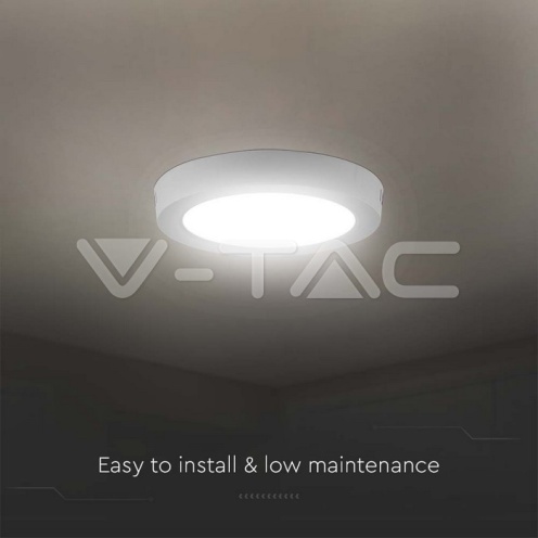 24W LED Панел Външен Монтаж Кръг 3000К - изглед 3