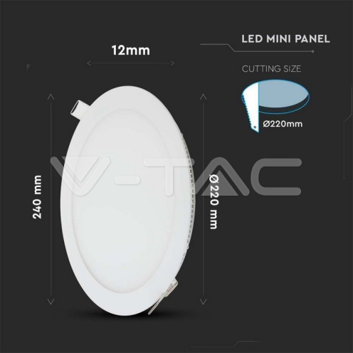 22W Led Панел Кръгъл 4000К - изглед 4 - rZ commerce 22W Led Панел Кръгъл 4000К - изглед 4