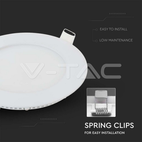 6W LED Premium Панел - Кръг 6400K - изглед 3 - rZ commerce 6W LED Premium Панел - Кръг 6400K - изглед 3