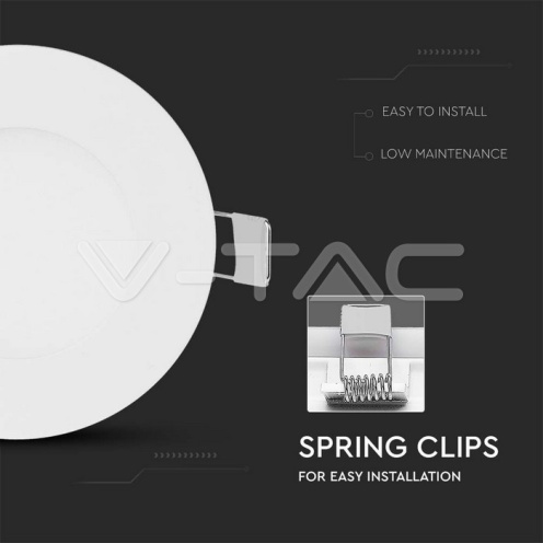 3W LED Premium Панел - Кръг 6000K - изглед 3 - rZ commerce 3W LED Premium Панел - Кръг 6000K - изглед 3