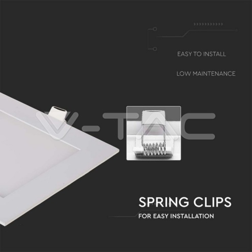 12W LED Premium Панел - Квадрат 6400K - изглед 4