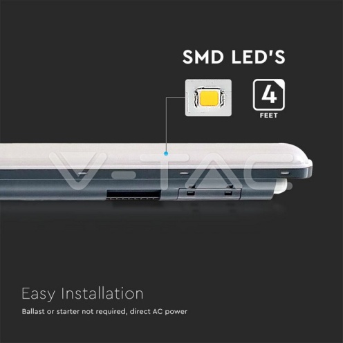 LED Влагозащитено тяло X-Серия 1200mm 36W 4000K 120LM/W Сензор - изглед 3 - rZ commerce LED Влагозащитено тяло X-Серия 1200mm 36W 4000K 120LM/W Сензор - изглед 3
