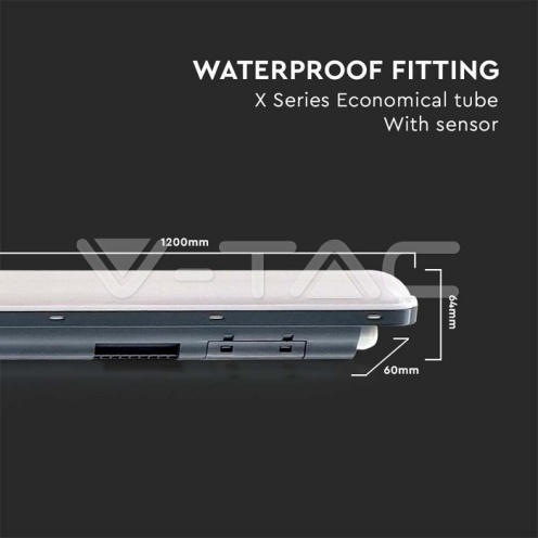 LED Влагозащитено тяло X-Серия 1200mm 36W 4000K 120LM/W Сензор - изглед 9 - rZ commerce LED Влагозащитено тяло X-Серия 1200mm 36W 4000K 120LM/W Сензор - изглед 9