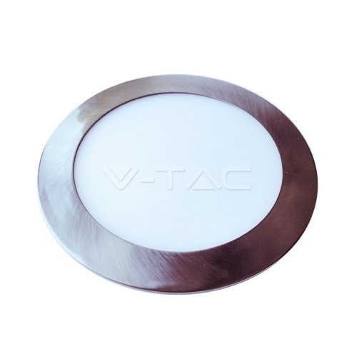 24W LED Панел Сатен Никел Кръг 3000K - изглед 1