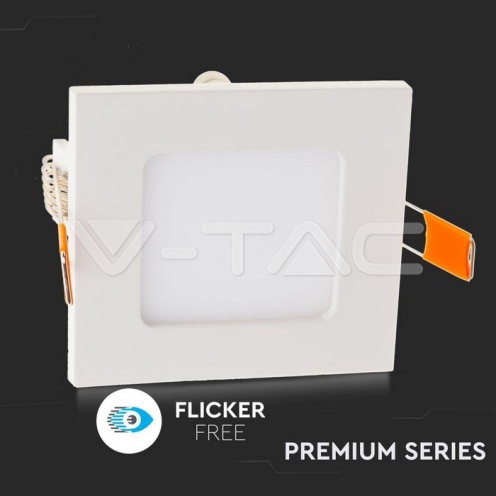6W LED Premium Панел - Квадрат 3000K - изглед 4 - rZ commerce 6W LED Premium Панел - Квадрат 3000K - изглед 4