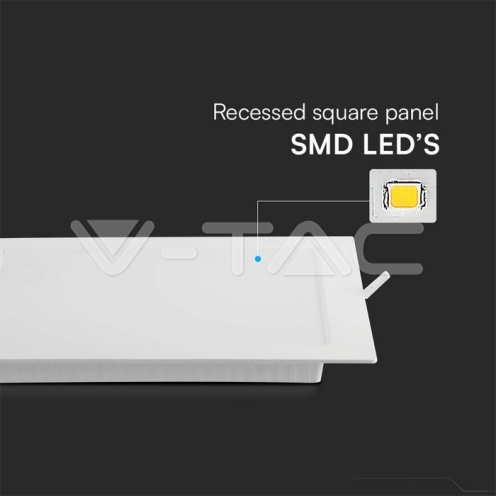 6W LED Backlit Панел - квадрат 3000К 660Lm - изглед 2 - rZ commerce 6W LED Backlit Панел - квадрат 3000К 660Lm - изглед 2