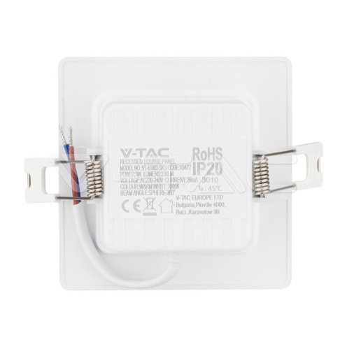 3W LED Backlit Панел - квадрат 3000К 330Lm - изглед 5 - rZ commerce 3W LED Backlit Панел - квадрат 3000К 330Lm - изглед 5