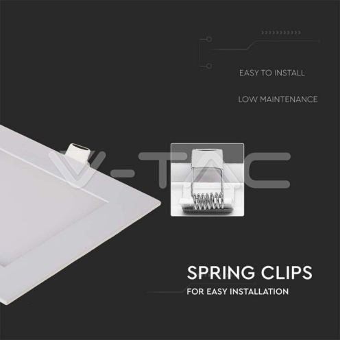 12W LED Premium Панел - Квадрат 4000K - изглед 4