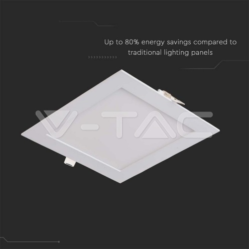 18W LED Premium Панел - Квадрат 3000K - изглед 3