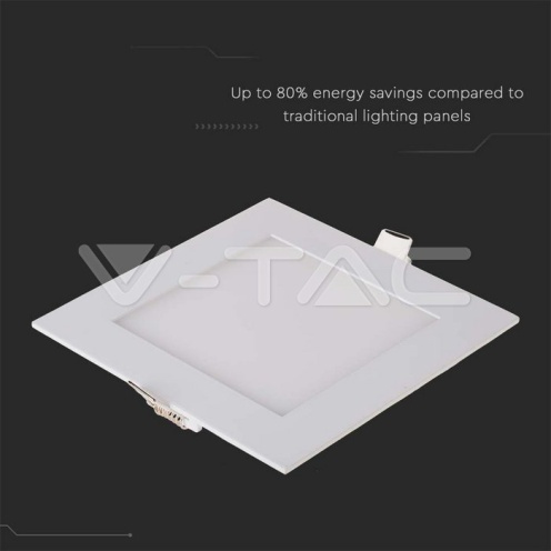 12W LED Premium Панел - Квадрат 4000K - изглед 3