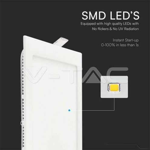6W LED Premium Панел Квадрат 4000K - изглед 2 - rZ commerce 6W LED Premium Панел Квадрат 4000K - изглед 2