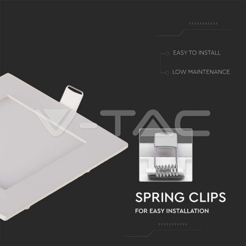 6W LED Premium Панел - Квадрат 6400K - изглед 4 - rZ commerce 6W LED Premium Панел - Квадрат 6400K - изглед 4