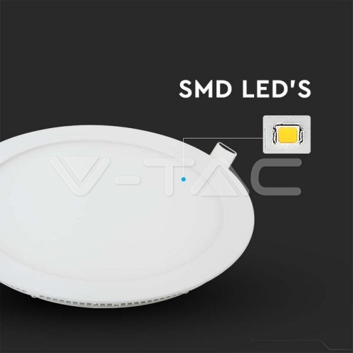 18W LED Premium Панел - Кръг 3000K - изглед 2