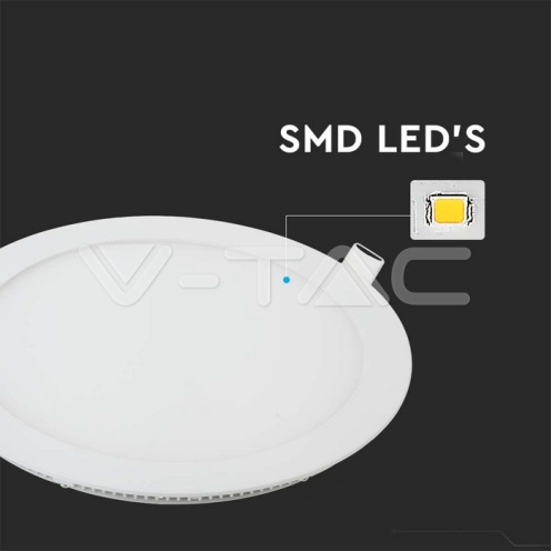 6W LED Premium Панел - Кръг 3000K - изглед 2 - rZ commerce 6W LED Premium Панел - Кръг 3000K - изглед 2