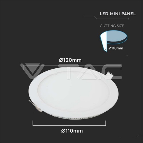 6W LED Premium Панел - Кръг 3000K - изглед 4 - rZ commerce 6W LED Premium Панел - Кръг 3000K - изглед 4