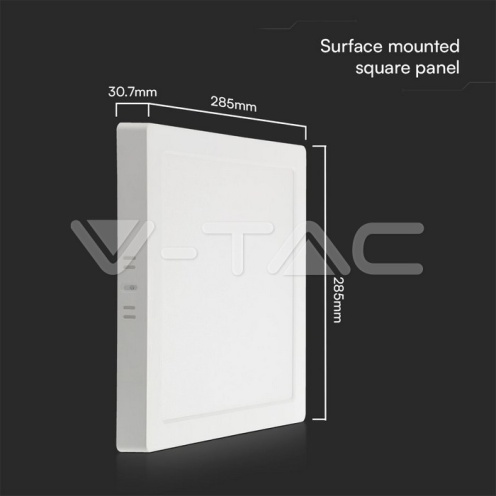 24W LED SAMSUNG Чип Backlit Панел Външен монтаж Квадрат 3000K - изглед 4 - rZ commerce 24W LED SAMSUNG Чип Backlit Панел Външен монтаж Квадрат 3000K - изглед 4