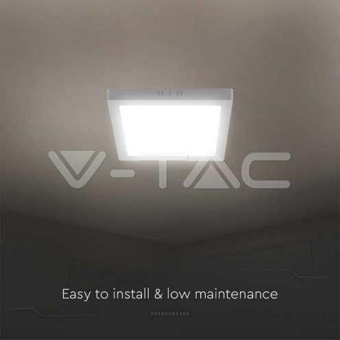 18W LED Backlit Панел Външен - Кръг 4000К - изглед 3